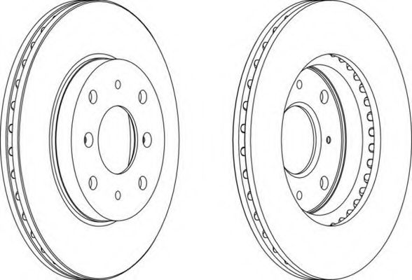 Тормозной диск FERODO DDF204