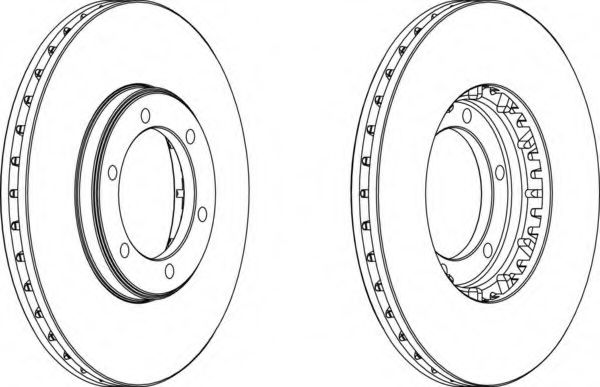 Тормозной диск FERODO DDF487