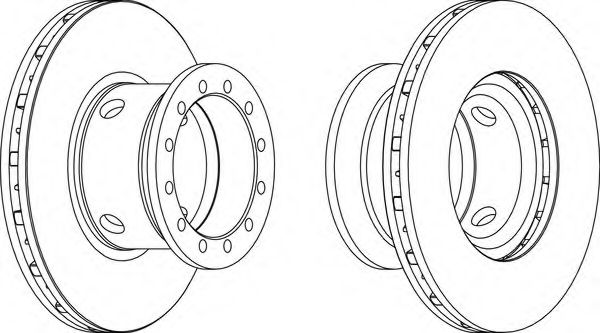 Тормозной диск FERODO FCR102A