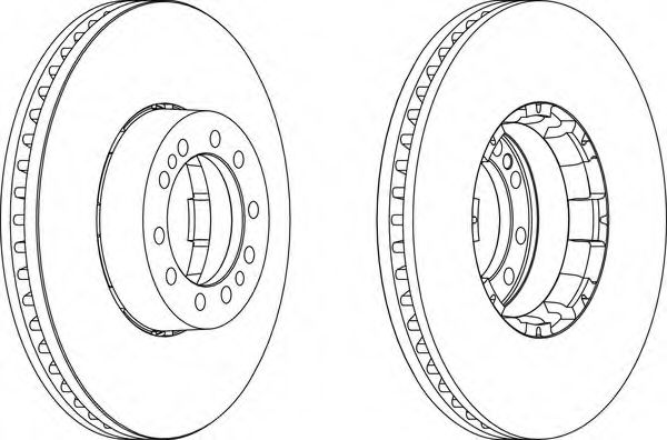 Тормозной диск FERODO FCR134A