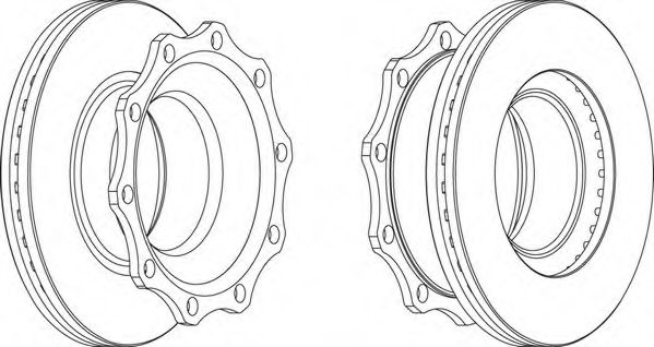 Тормозной диск FERODO FCR203A