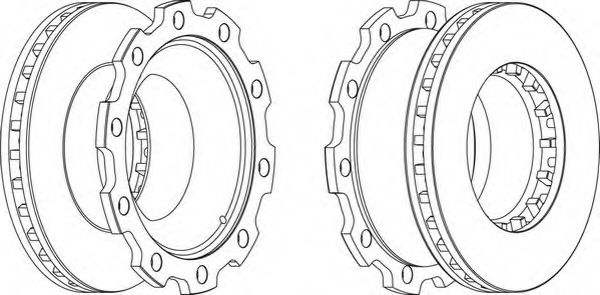 Тормозной диск FERODO FCR210A