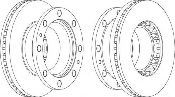 Тормозной диск FERODO FCR248A