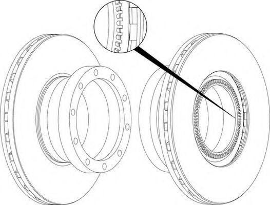 Тормозной диск FERODO FCR258A