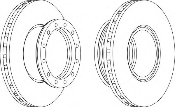 Тормозной диск MERITOR 68323754