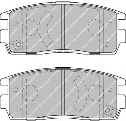 Комплект тормозных колодок, дисковый тормоз FERODO 24498