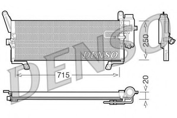 Конденсатор, кондиционер DENSO DCN09091