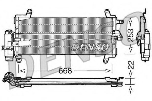 Конденсатор, кондиционер DENSO DCN09093