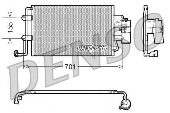 Конденсатор, кондиционер DENSO DCN32025