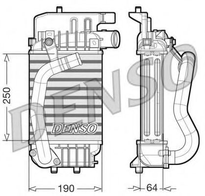 Интеркулер DENSO DIT50004