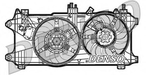 Вентилятор, охлаждение двигателя DENSO DER09027