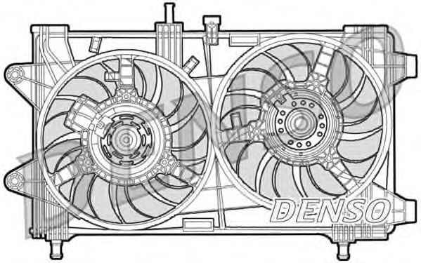 Вентилятор, охлаждение двигателя DENSO DER09036