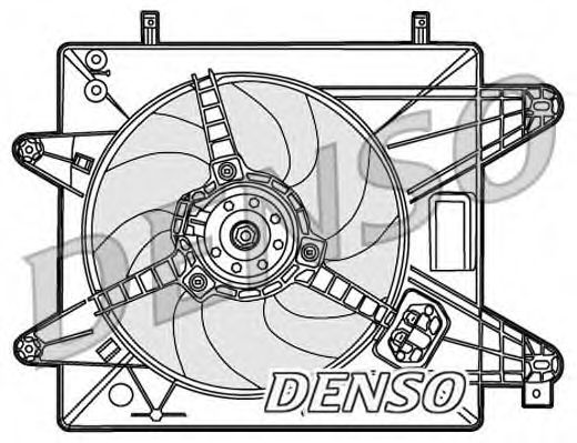 Вентилятор, охлаждение двигателя DENSO DER09088