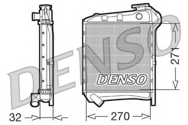 Радиатор, охлаждение двигателя DENSO DRM99009