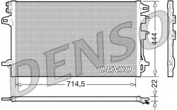 Конденсатор, кондиционер DENSO DCN06005