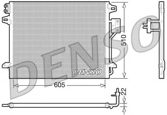 Конденсатор, кондиционер DENSO DCN06006