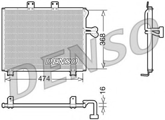 Конденсатор, кондиционер DENSO DCN06013