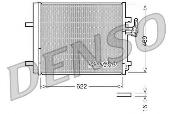 Конденсатор, кондиционер DENSO DCN10016