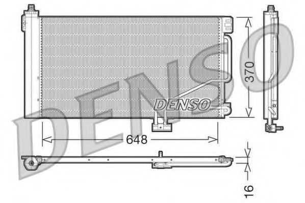 Конденсатор, кондиционер DENSO DCN17021