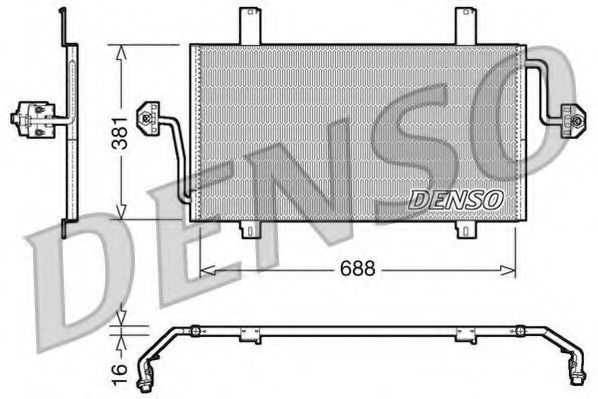 Конденсатор, кондиционер DENSO DCN23016