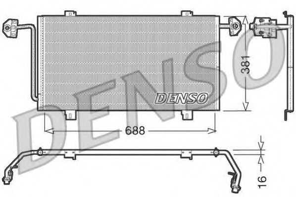 Конденсатор, кондиционер DENSO DCN23023