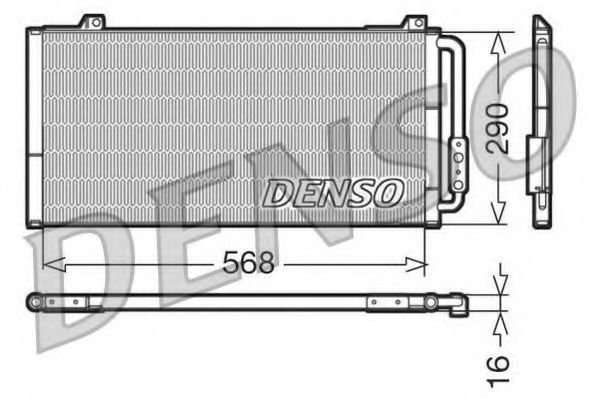 Конденсатор, кондиционер DENSO DCN24001