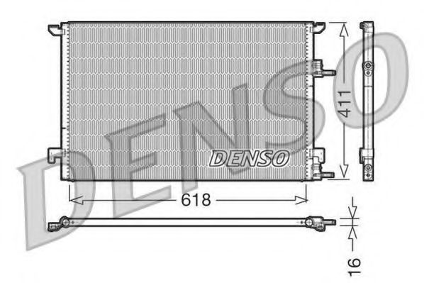 Конденсатор, кондиционер DENSO DCN25001