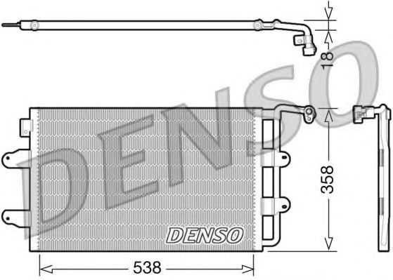 Конденсатор, кондиционер DENSO DCN32026