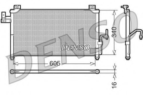 Конденсатор, кондиционер DENSO DCN44005