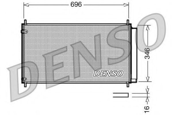 Конденсатор, кондиционер DENSO DCN50022