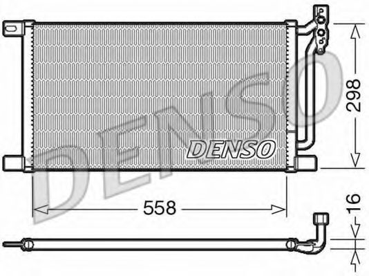 Конденсатор, кондиционер DENSO DCN05020