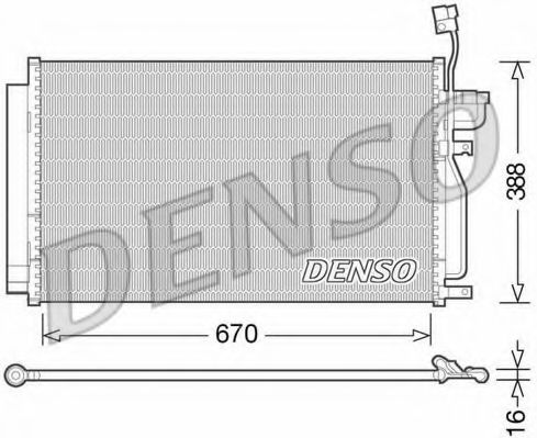 Конденсатор, кондиционер DENSO DCN15002