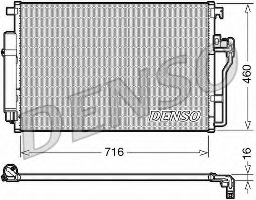 Конденсатор, кондиционер DENSO DCN17008