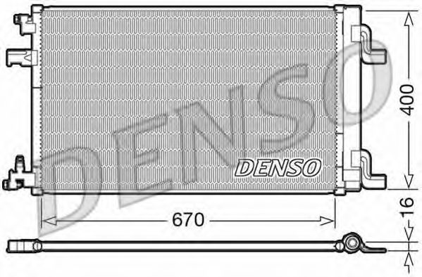 Конденсатор, кондиционер DENSO DCN20002