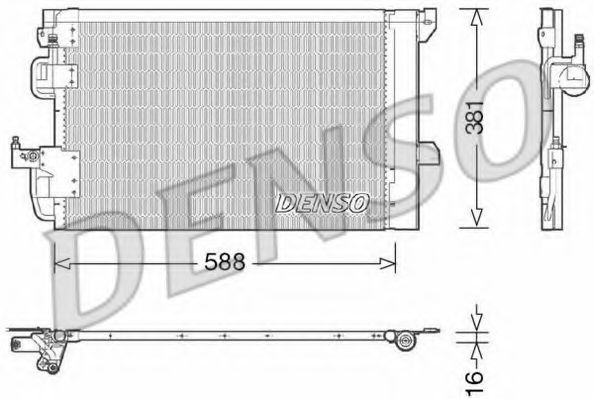 Конденсатор, кондиционер DENSO DCN20007