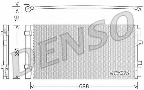 Конденсатор, кондиционер DENSO DCN23034