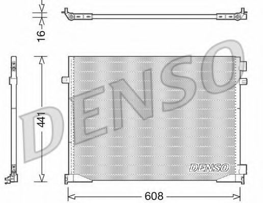 Конденсатор, кондиционер DENSO DCN23035