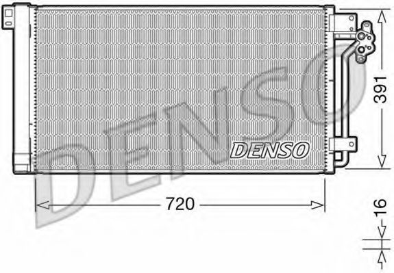 Конденсатор, кондиционер DENSO DCN32020
