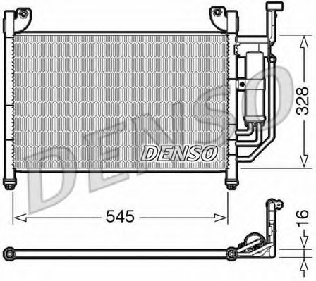 Конденсатор, кондиционер DENSO DCN44004