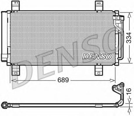 Конденсатор, кондиционер DENSO DCN44008