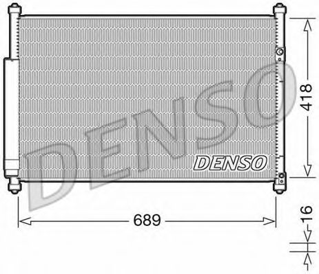 Конденсатор, кондиционер DENSO DCN47006