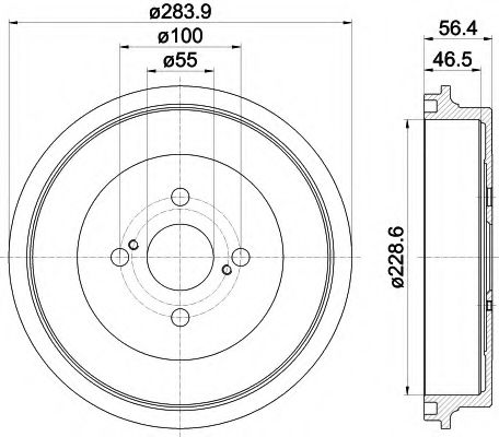 Тормозной барабан MINTEX MBD380