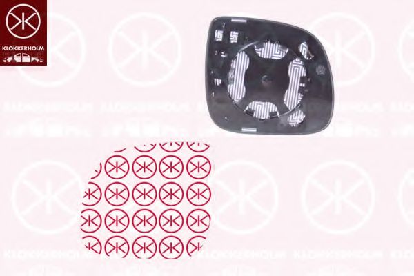 Зеркальное стекло, наружное зеркало KLOKKERHOLM 95851062