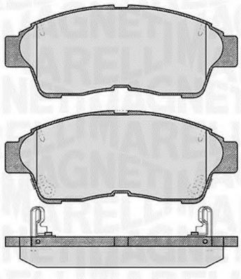 Комплект тормозных колодок, дисковый тормоз MAGNETI MARELLI 363916060406