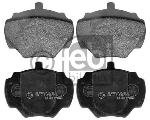 Комплект тормозных колодок, дисковый тормоз FEBI BILSTEIN 116116