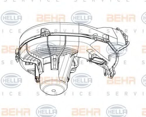 Вентилятор салона BEHR HELLA SERVICE 8EW 009 157-491