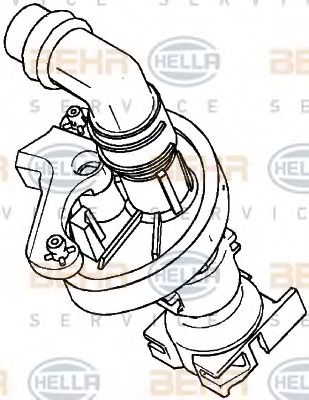 Регулирующий клапан охлаждающей жидкости BEHR HELLA SERVICE 9XL 351 029-021
