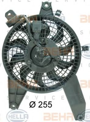 Вентилятор, конденсатор кондиционера BEHR HELLA SERVICE 8EW 351 034-611