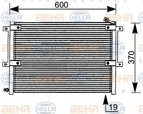 Конденсатор, кондиционер BEHR HELLA SERVICE 8FC 351 036-061