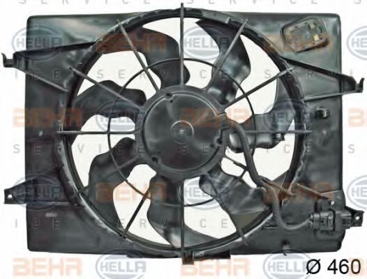 Вентилятор, охлаждение двигателя BEHR HELLA SERVICE 8EW351043051